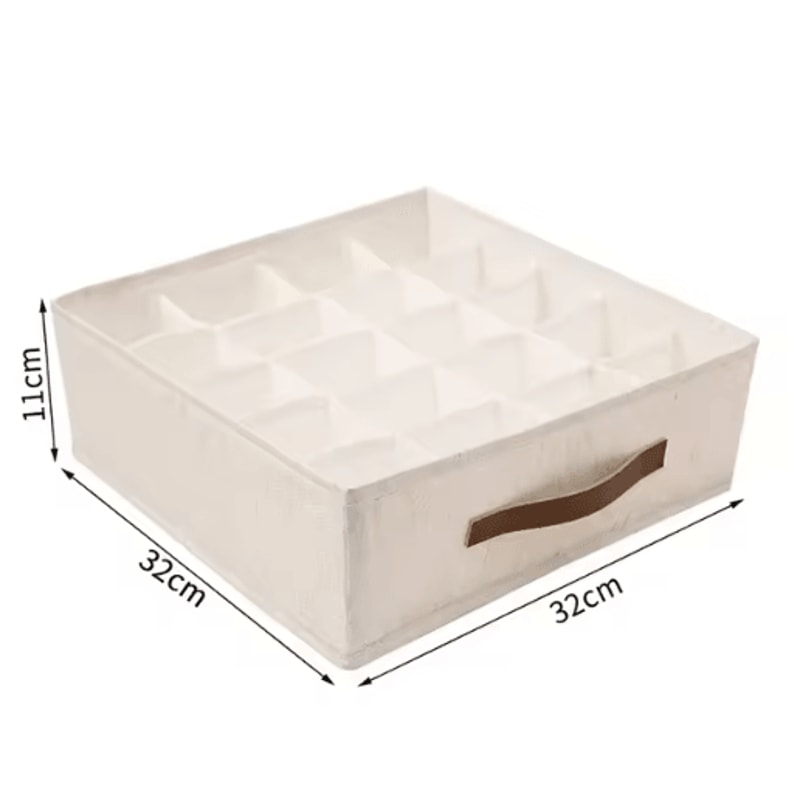 Underwear Drawer Organizer MultiCompartment Wardrobe Storage Box For Socks Lingerie 6