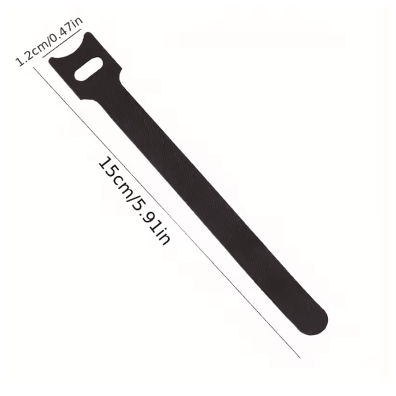 Adjustable Cable Management Straps Reusable Desk Wire Organizers 50pcs 12 By 150mm 2