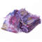 Organza Gift Bags With Drawstring Colorful Tree Print Jewelry Party Packaging 100pcs 7