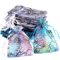 Organza Gift Bags With Drawstring Colorful Tree Print Jewelry Party Packaging 100pcs 0