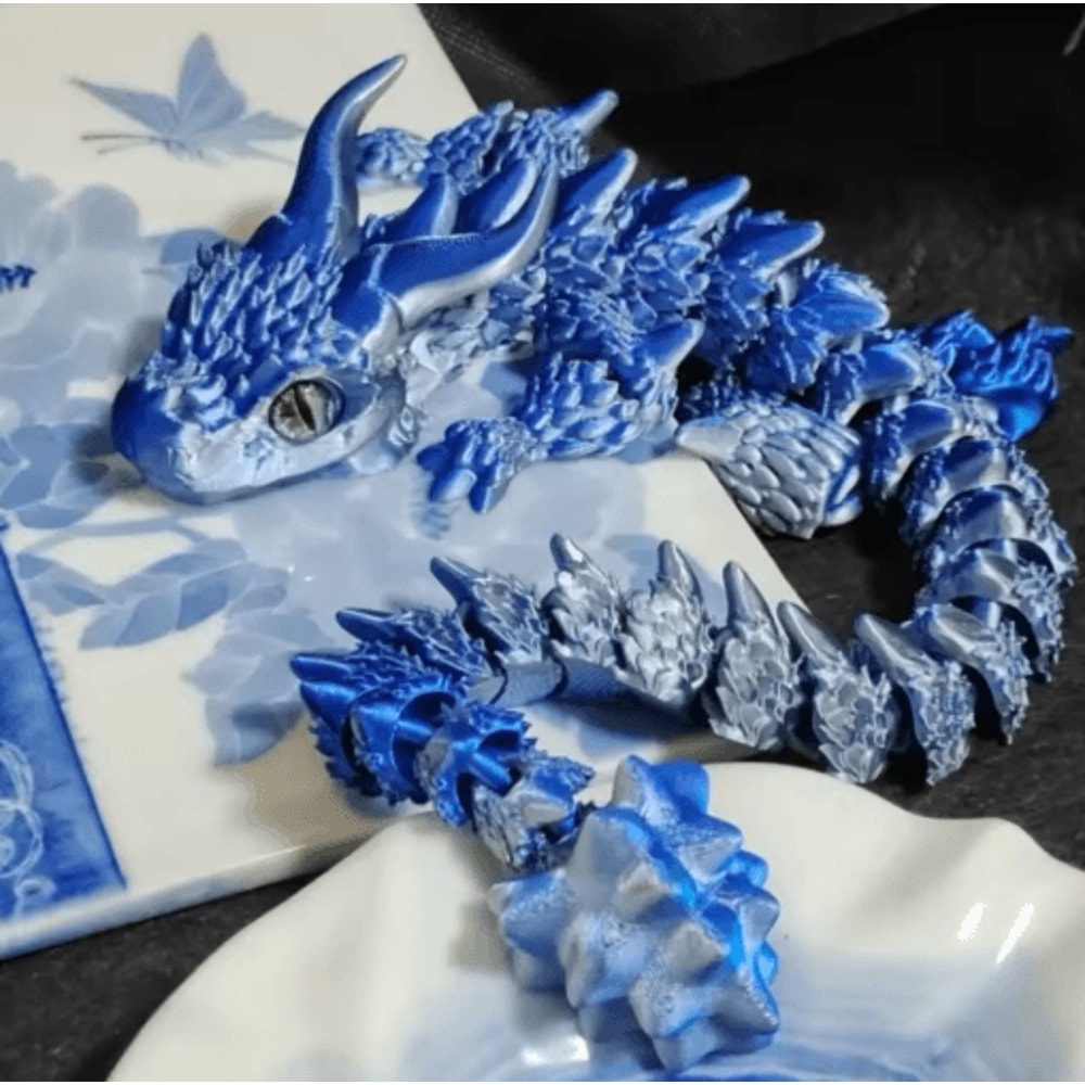 3D Printed Magic Dragon Fidget Toy Articulated Movable Joint Desk Ornament 1