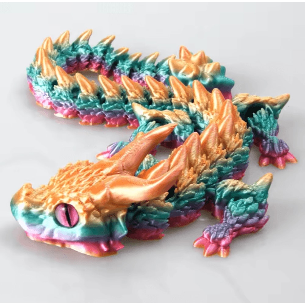 3D Printed Magic Dragon Fidget Toy Articulated Movable Joint Desk Ornament 4
