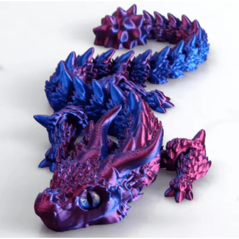 3D Printed Magic Dragon Fidget Toy Articulated Movable Joint Desk Ornament 5