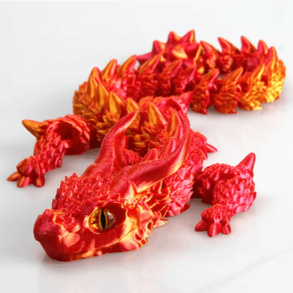 3D Printed Magic Dragon Fidget Toy Articulated Movable Joint Desk Ornament 7
