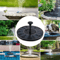 SolarPowered Floating Fountain Pump Decorative Water Feature 13cm 16cm 18cm 4