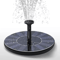 SolarPowered Floating Fountain Pump Decorative Water Feature 13cm 16cm 18cm 0