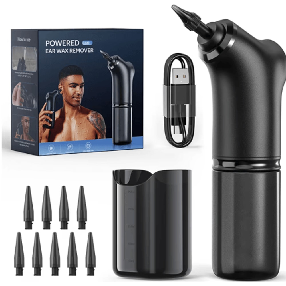 Electric Ear Cleaner Kit Water Irrigation Ear Wax Removal With 4 Pressure Modes 0