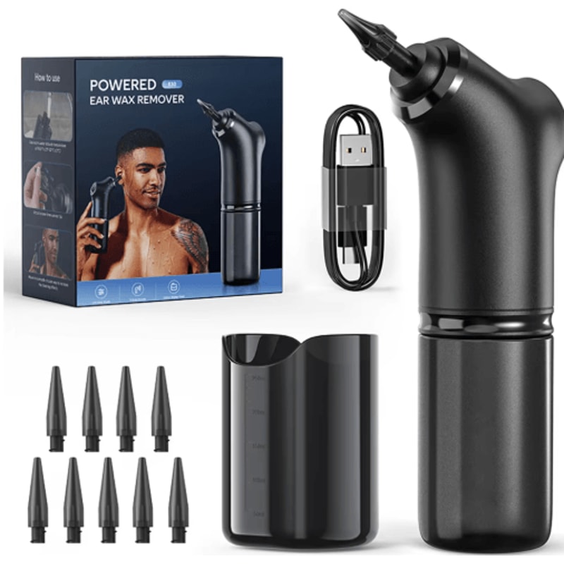 Electric Ear Cleaner Kit Water Irrigation Ear Wax Removal With 4 Pressure Modes 0