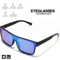 Colorful Square Sports Sunglasses OnePiece UV400 Lens With Patterned Temples 8