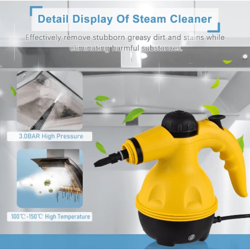 Handheld HighTemperature Steam Cleaner Powerful Grease Grime Removal Tool 2