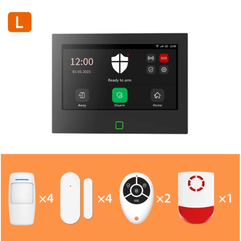 Staniot 7Inch Smart Home Alarm System WiFi 4G Wireless Security Kit With 115dB Siren 1