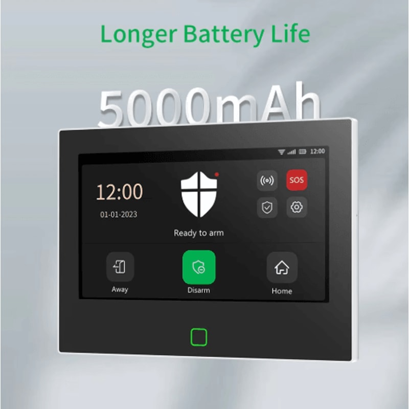 Staniot 7Inch Smart Home Alarm System WiFi 4G Wireless Security Kit With 115dB Siren 12