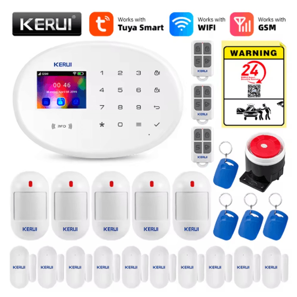 KERUI Smart Home Alarm System WiFi GSM 433MHz Wireless Security Kit 1
