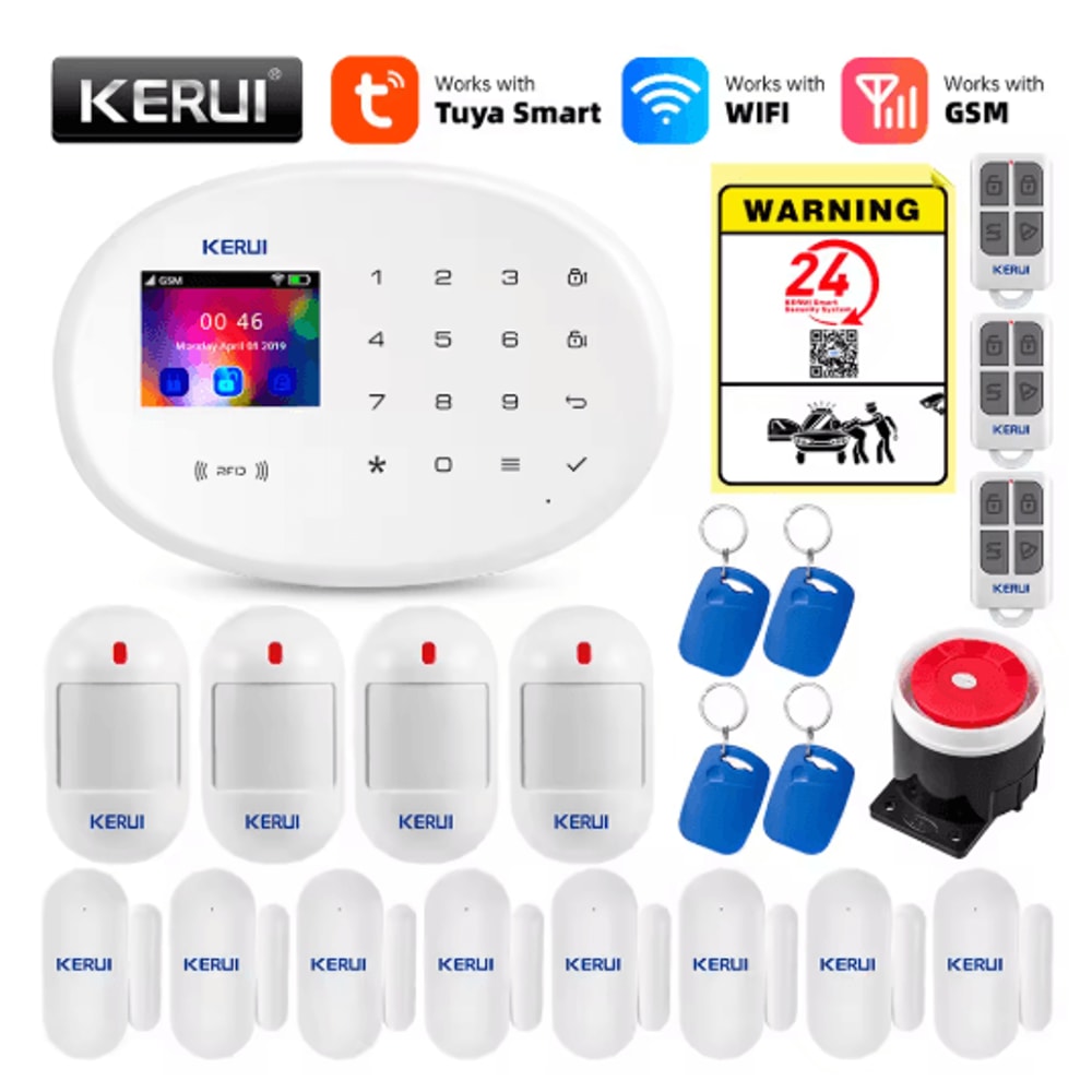 KERUI Smart Home Alarm System WiFi GSM 433MHz Wireless Security Kit 2