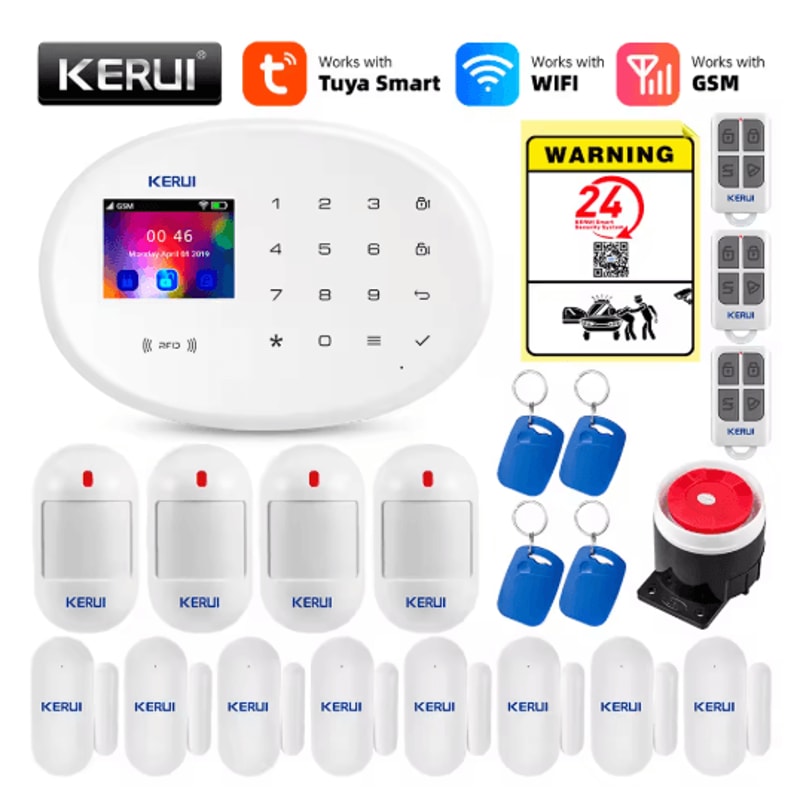 KERUI Smart Home Alarm System WiFi GSM 433MHz Wireless Security Kit 2