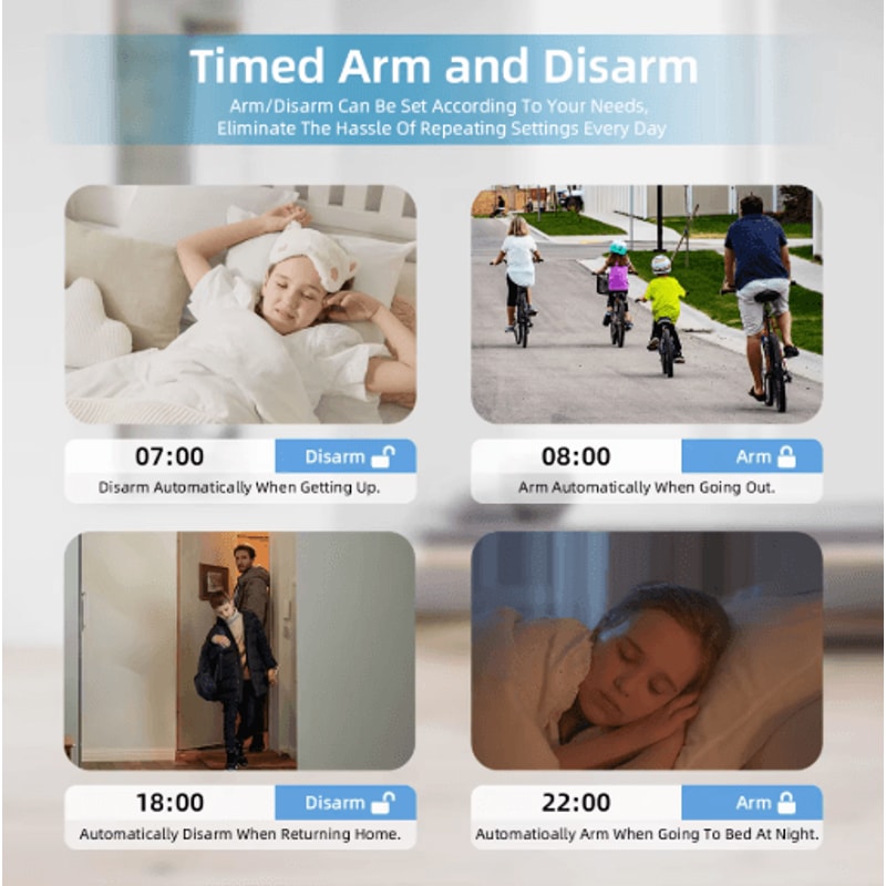 PG109 Smart Home Alarm System 43 WiFi GSM Burglar Security With Temperature Display 8