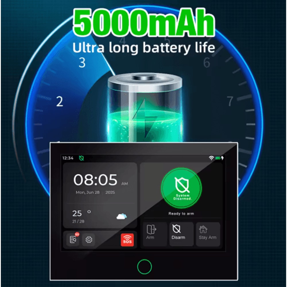 KERUI G70 Tuya Smart Home Alarm System WiFi 4G With 7 Touchscreen Panel 6