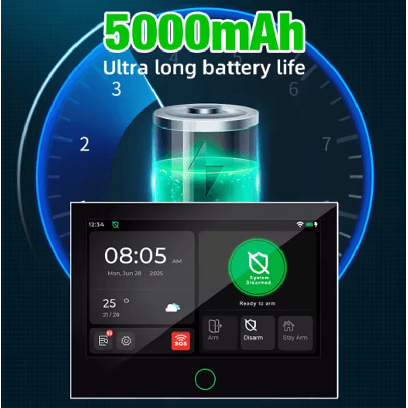 KERUI G70 Tuya Smart Home Alarm System WiFi 4G With 7 Touchscreen Panel 6