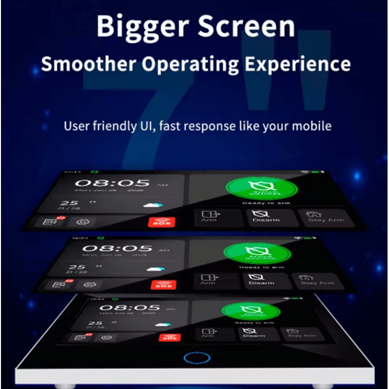 KERUI G70 Tuya Smart Home Alarm System WiFi 4G With 7 Touchscreen Panel 9