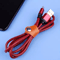 PU Leather Cable Organizer Straps Reusable Cord Management Ties For Home Office Travel 5