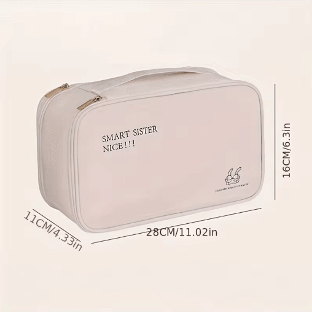 Travel Storage Organizer Bag DoubleLayer Underwear Socks Pantyhose Packing Pouch 3