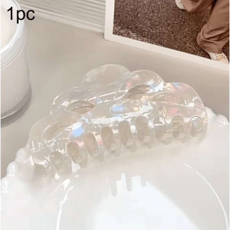 Elegant Hollow Shark Hair Clip Large Minimalist Hair Claw For Women 2