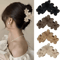 Vintage Flower Shark Hair Clip Frosted Grab Clip Hair Accessory For Women 0