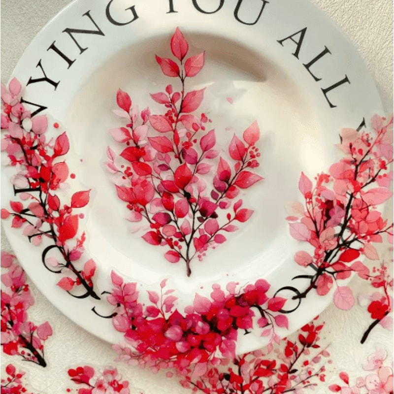 Retro Plant Flower PET Stickers 20Pack DIY Journal Scrapbooking Decoration Set 0