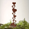 Rustic HeartShaped Iron Garden Stake Metal Outdoor Decor For Garden Patio Yard 6