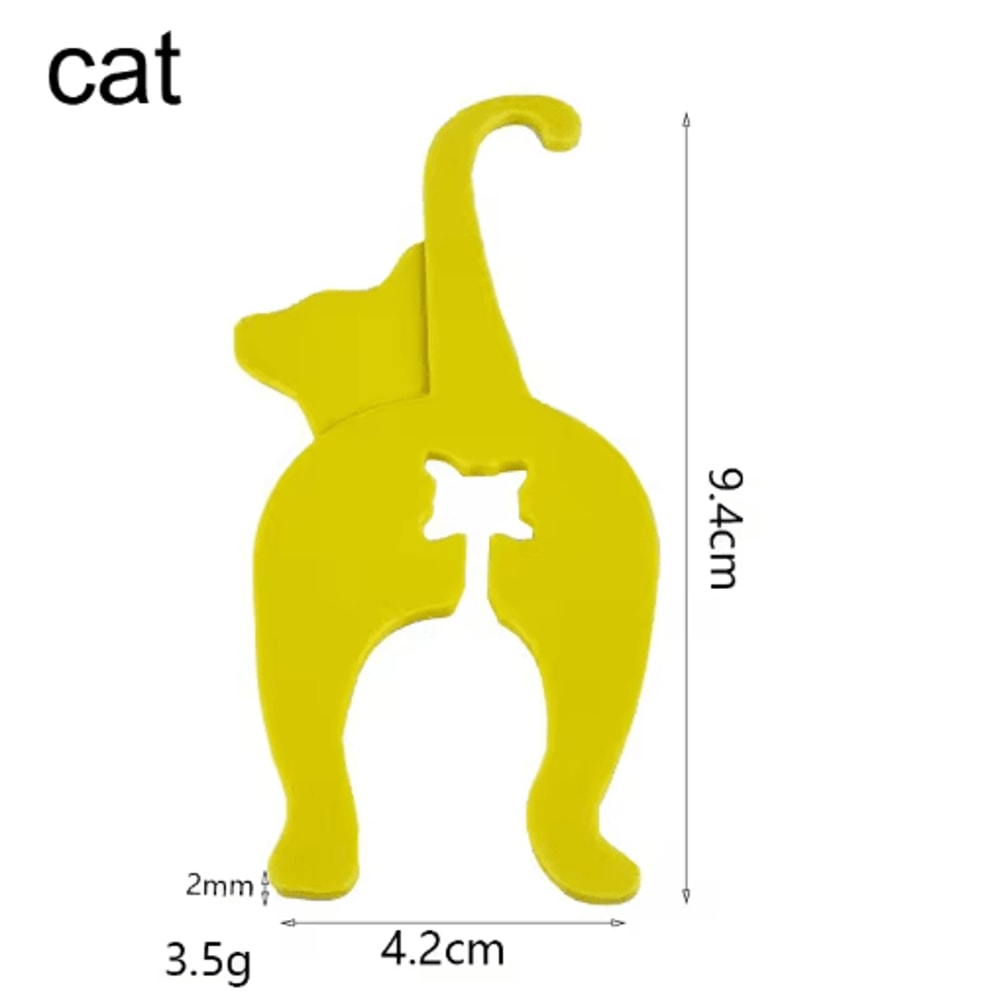 Cat Dog Butt Bread Bag Clips 6Pack Reusable Sealing Clips For Kitchen Storage 3