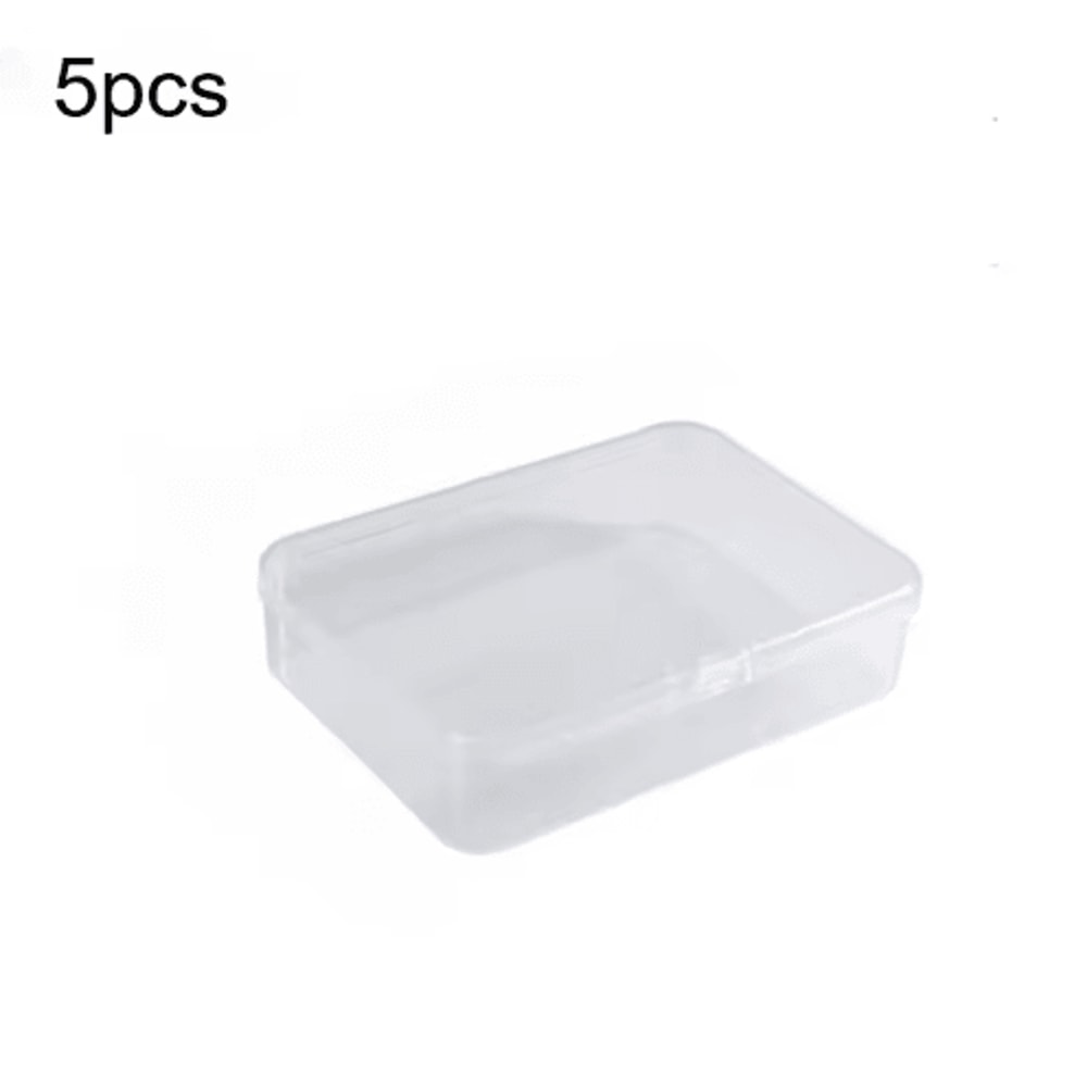 Transparent Playing Card Storage Boxes 5Pack Plastic Card Organizer Cases For Games 1