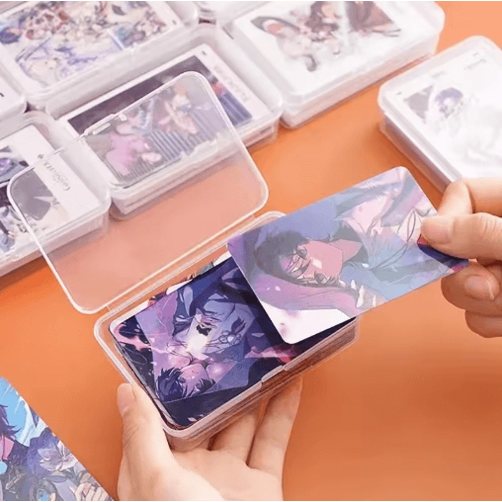 Transparent Playing Card Storage Boxes 5Pack Plastic Card Organizer Cases For Games 6