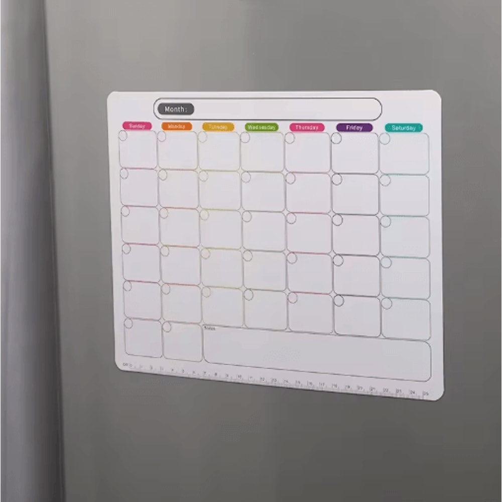 Magnetic Memo Message Board Reusable Erasable Refrigerator Note Pad Weekly Planner 1