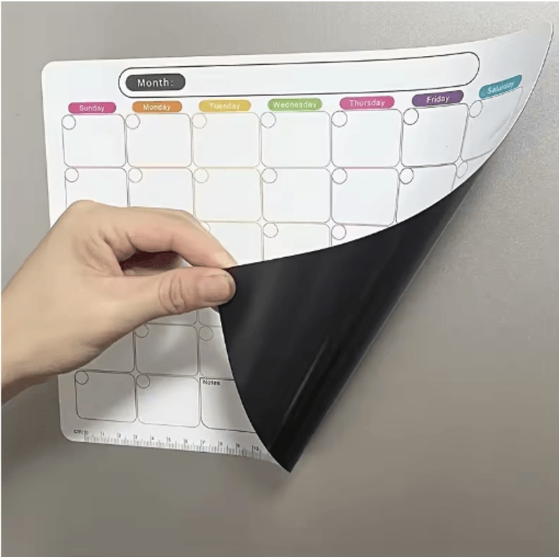 Magnetic Memo Message Board Reusable Erasable Refrigerator Note Pad Weekly Planner 4