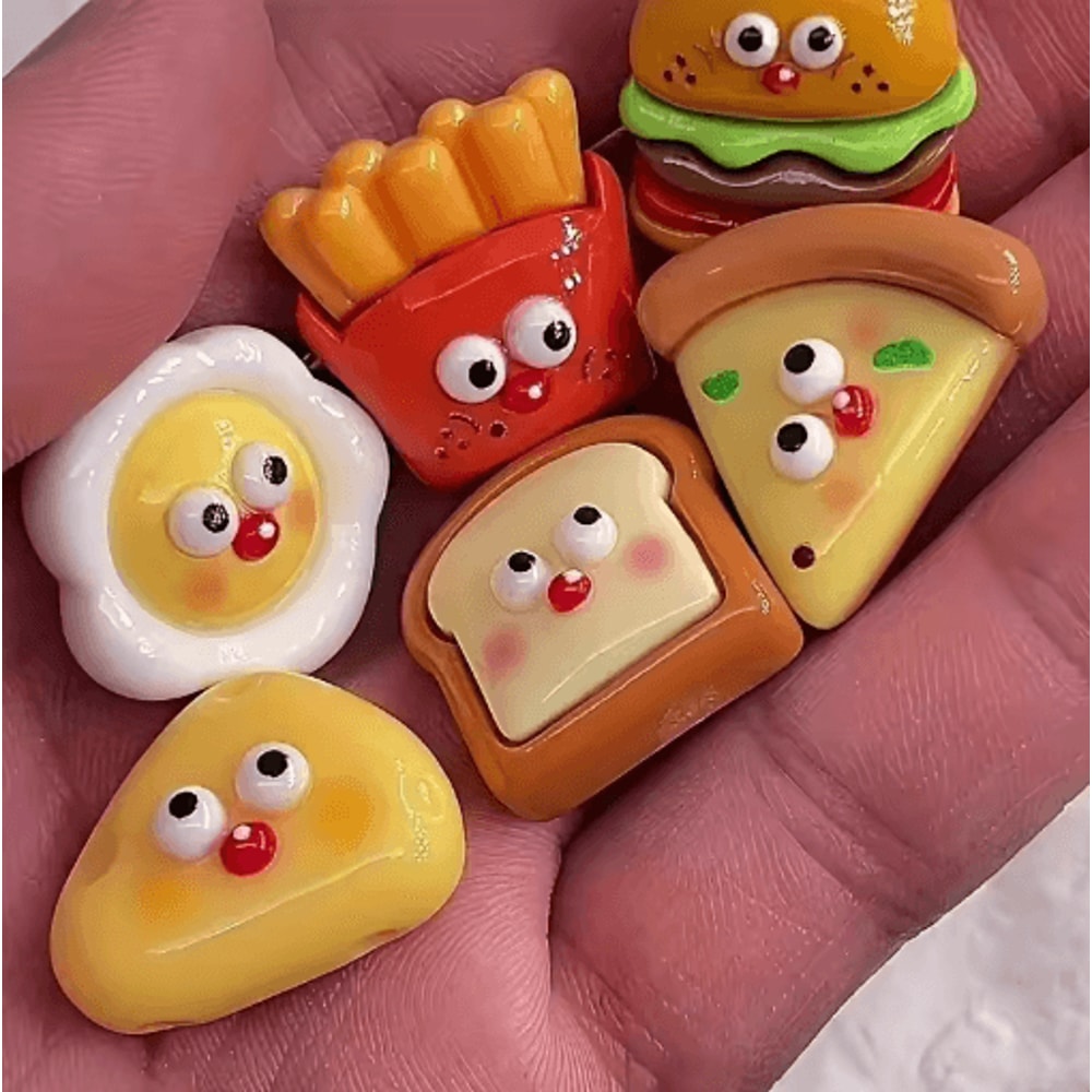 Kawaii Cartoon Food Refrigerator Magnets 8Pack Cute Decorative Fridge Locker Magnets 3