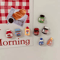 Kawaii Cartoon Food Refrigerator Magnets 8Pack Cute Decorative Fridge Locker Magnets 4