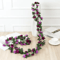 Artificial Rose Flower Vine 250cm Decorative Fake Floral Rattan For Home Wedding And Garden 4