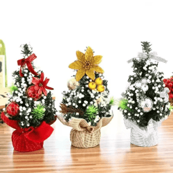 mini merry christmas tree 20cm desktop holiday decoration for home and office