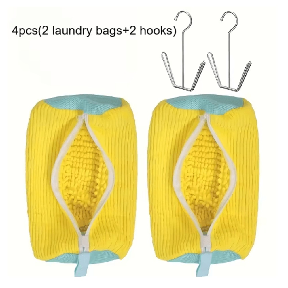 Reusable Shoe Washing Bags With Zipper 4Pack HeavyDuty Laundry Drying Bags For All Shoe Types 1