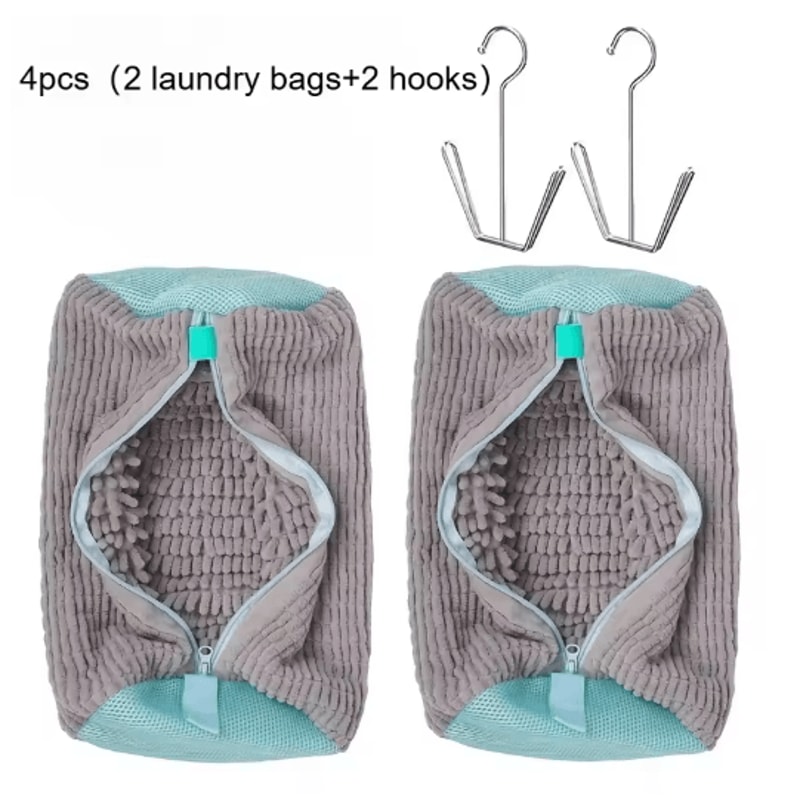 Reusable Shoe Washing Bags With Zipper 4Pack HeavyDuty Laundry Drying Bags For All Shoe Types 2