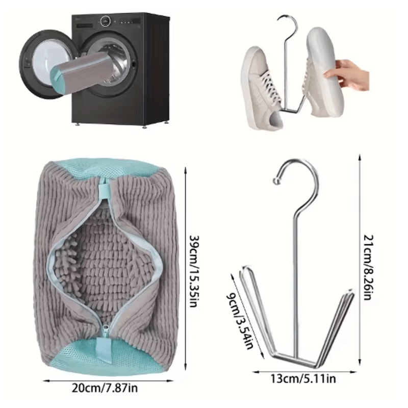 Reusable Shoe Washing Bags With Zipper 4Pack HeavyDuty Laundry Drying Bags For All Shoe Types 3