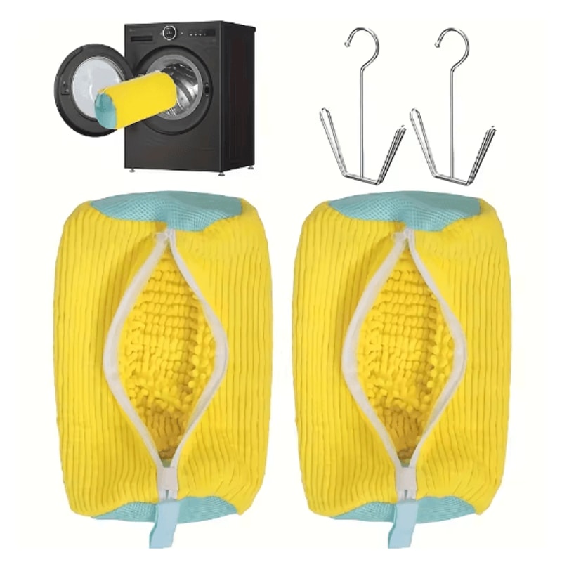 Reusable Shoe Washing Bags With Zipper 4Pack HeavyDuty Laundry Drying Bags For All Shoe Types 4