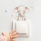 Cute Cartoon Animal Wall Stickers 6Piece Set PVC Switch Room Decor Decals 5