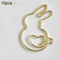 Rabbit HeartShaped Paper Clips 10Pack Cute Bookmarks DIY Craft Accessories 1