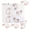 Rabbit HeartShaped Paper Clips 10Pack Cute Bookmarks DIY Craft Accessories 4