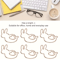 Rabbit HeartShaped Paper Clips 10Pack Cute Bookmarks DIY Craft Accessories 5