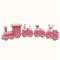 Decorative Plastic Train Figurine Collectible Home Holiday Party Ornament 1