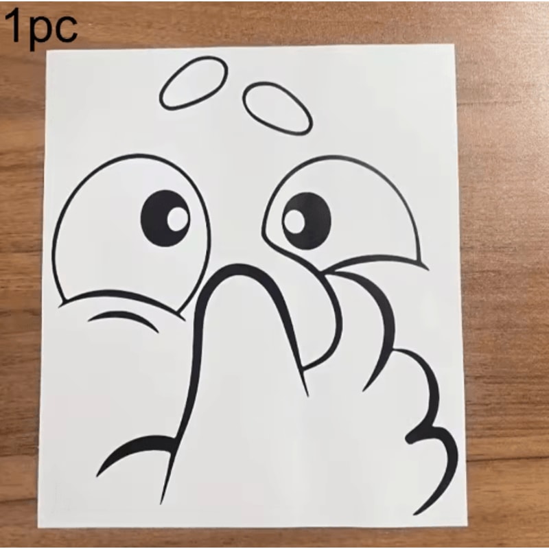 Cute Cartoon Bathroom Toilet Stickers Creative Fun Wall Toilet Art Decor 1