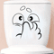 Cute Cartoon Bathroom Toilet Stickers Creative Fun Wall Toilet Art Decor 6