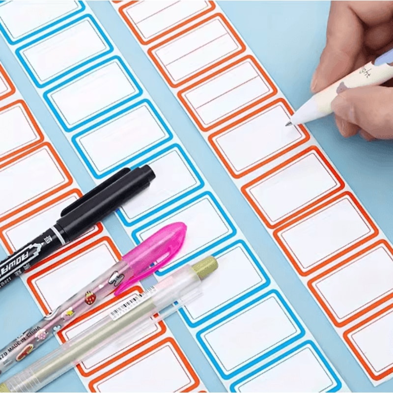 Colorful Food Storage Label Stickers 500Pack Refrigerator Container Labels For Home Office Class 7